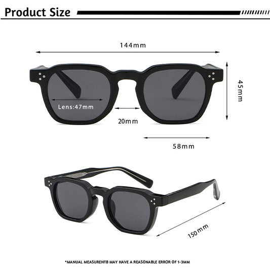 CATERSIDE Fashion Men Sunglasses Small Frame