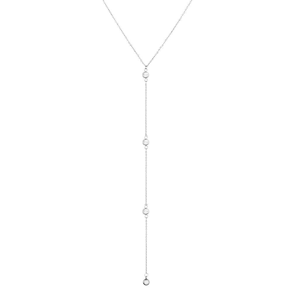 Stainless Steel Tassels Chain Long Crystal Belly Body Chain For Women Fashion Beach Sexy Body Jewelry