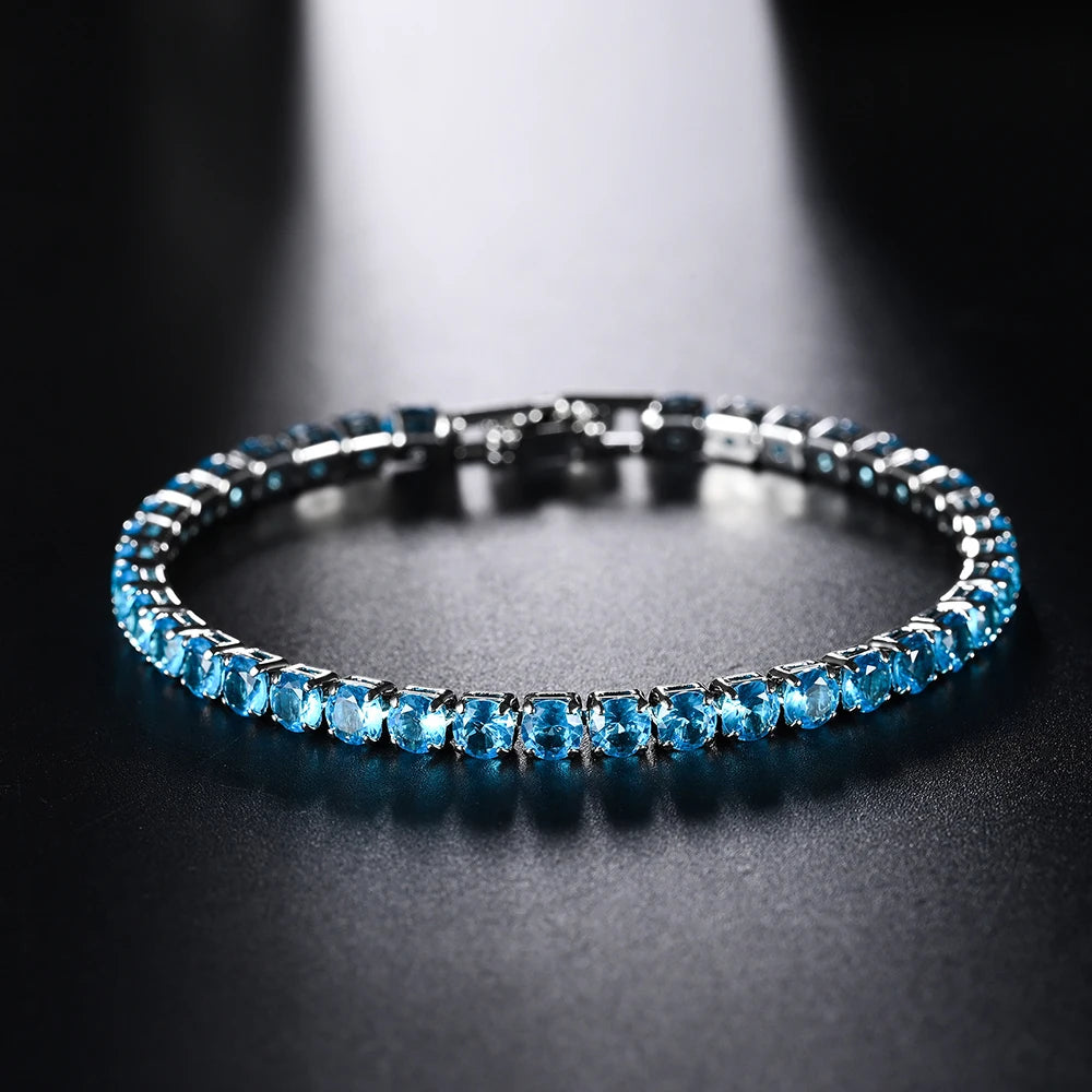 4mm Micro-inlaid Zircon Tennis Bracelet
