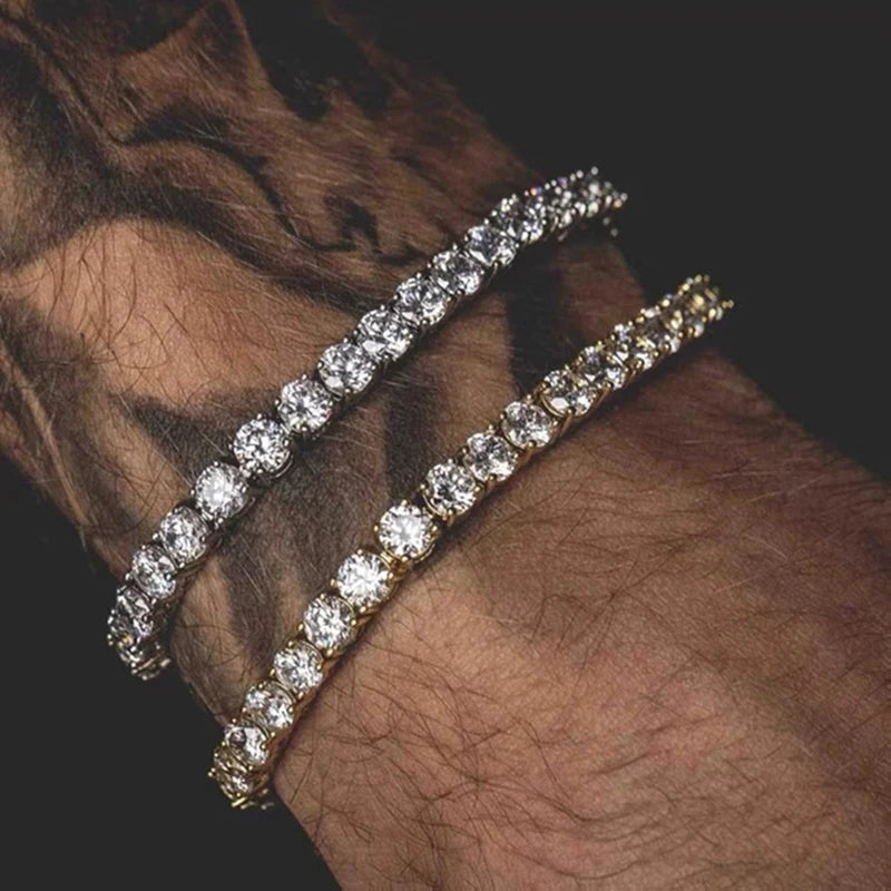 Luxury Crystal Tennis Bracelet Hip Hop