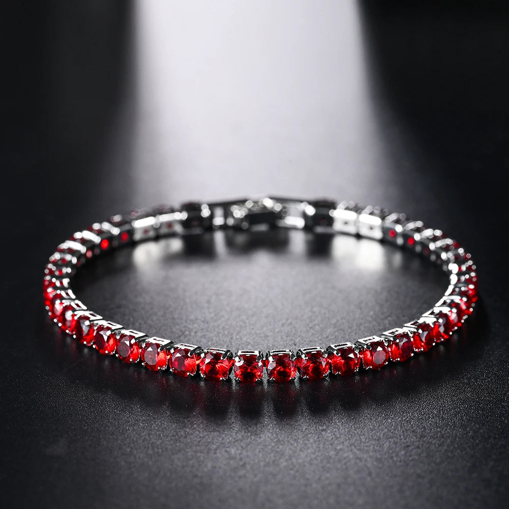 4mm Micro-inlaid Zircon Tennis Bracelet