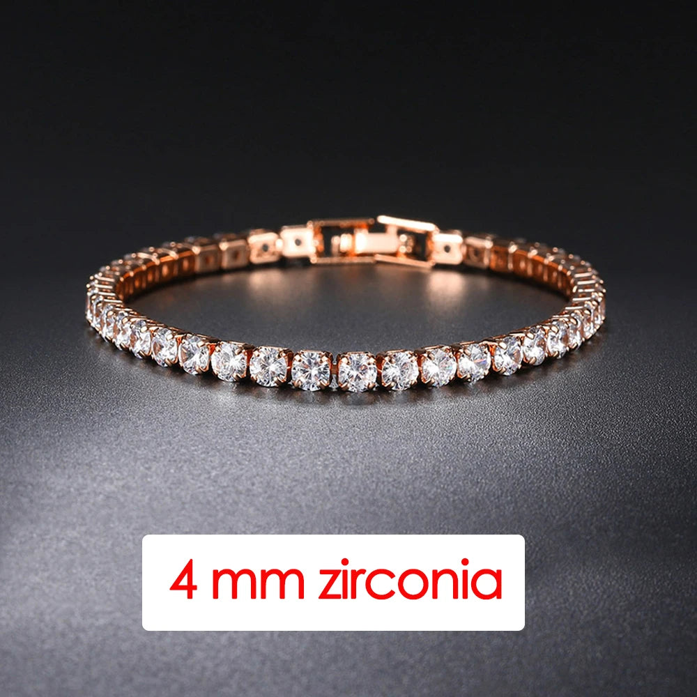 Luxury Crystal Tennis Bracelet Hip Hop