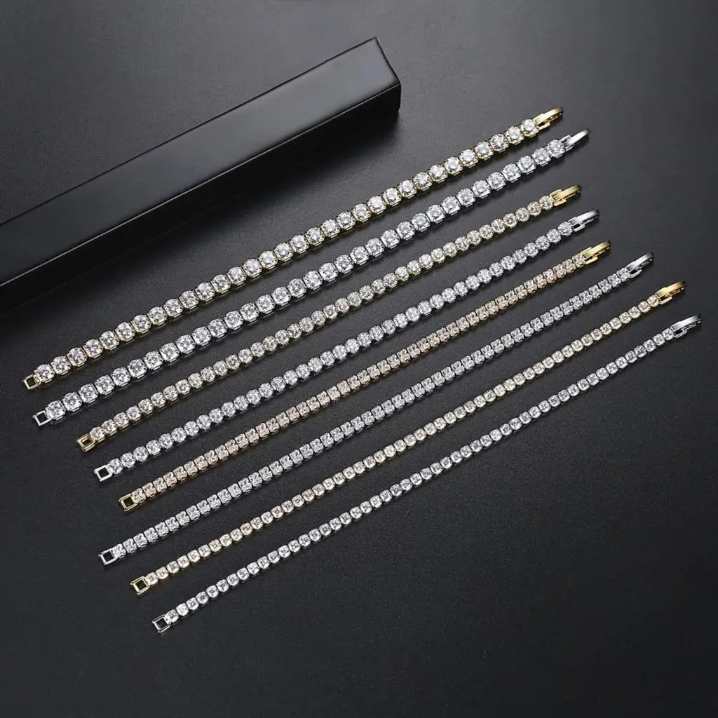 Luxury Crystal Tennis Bracelet Hip Hop
