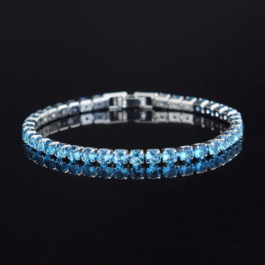 4mm Micro-inlaid Zircon Tennis Bracelet