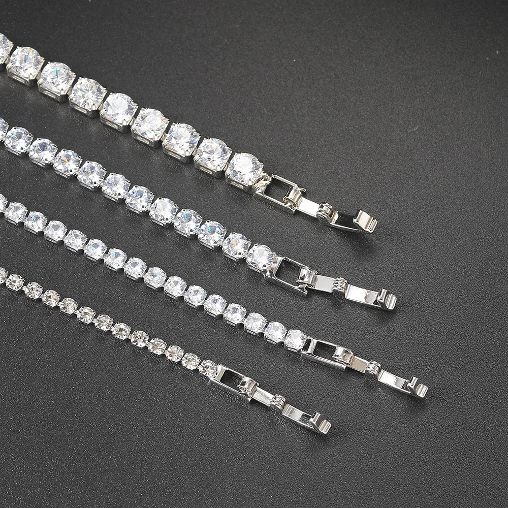 Luxury Crystal Tennis Bracelet Hip Hop