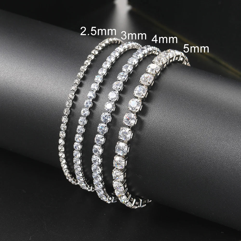 Luxury Crystal Tennis Bracelet Hip Hop