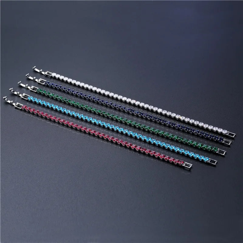 4mm Micro-inlaid Zircon Tennis Bracelet