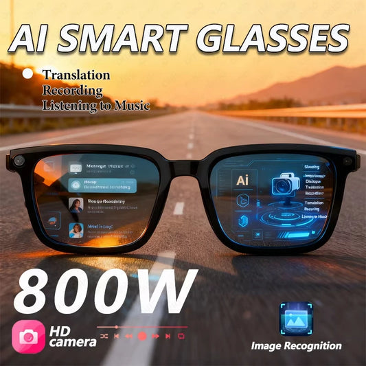 2026 New AI Smart Glasses AI Translation 8MP HD Camera 4K