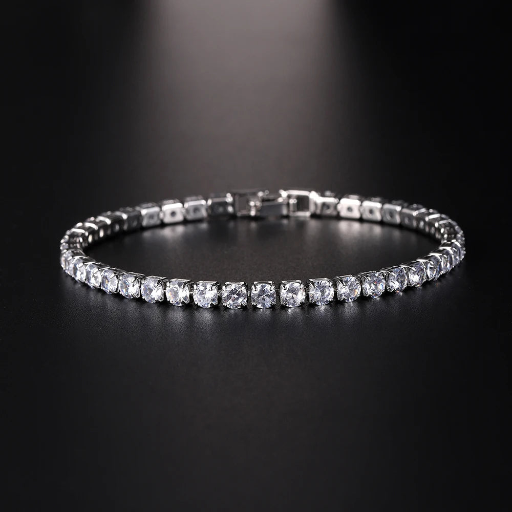 4mm Micro-inlaid Zircon Tennis Bracelet
