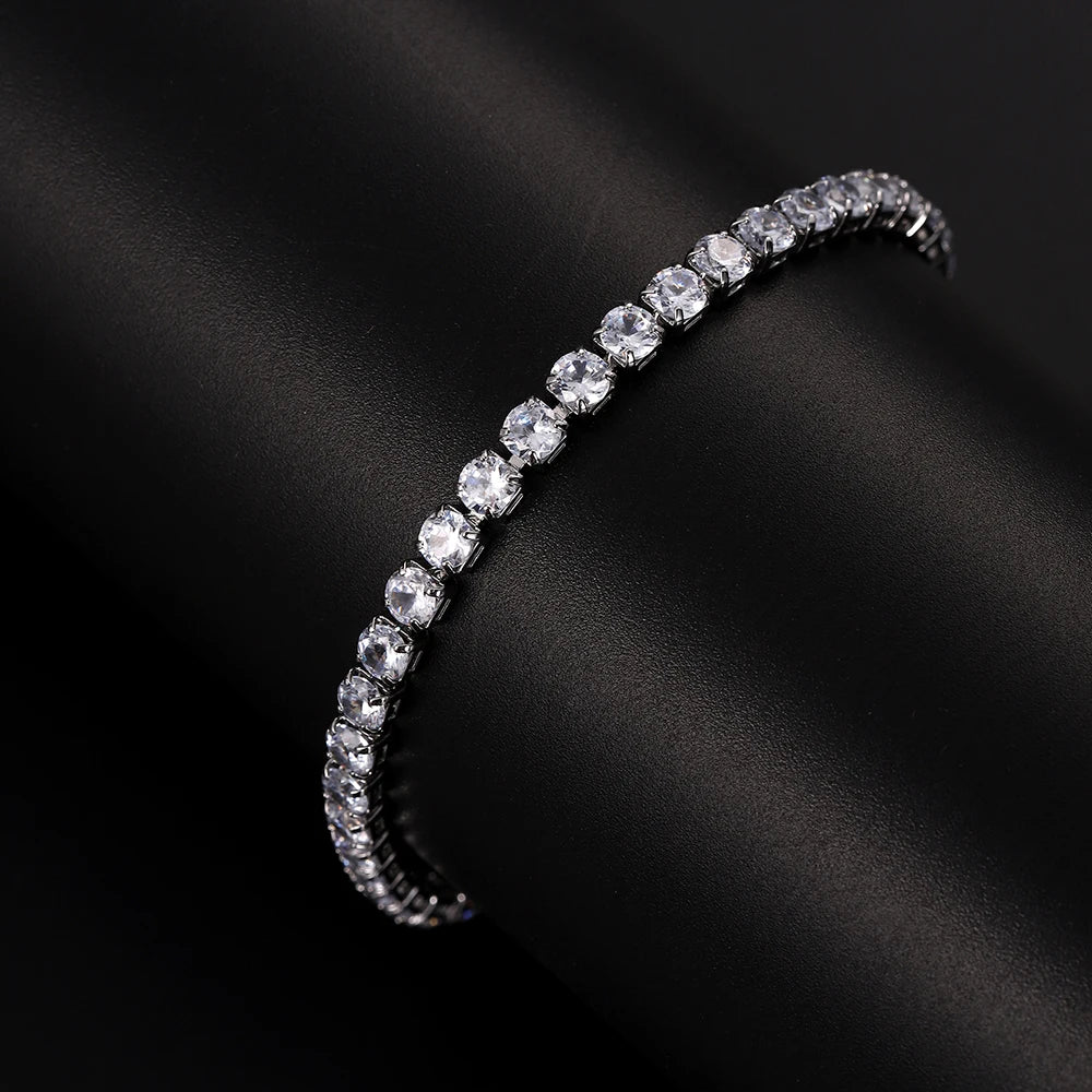 4mm Micro-inlaid Zircon Tennis Bracelet