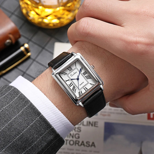 Men's Quartz Wristwatch Leather Strap Watch