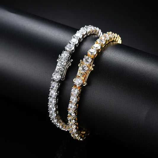 Simplified Design Tennis Bracelet Full Diamond