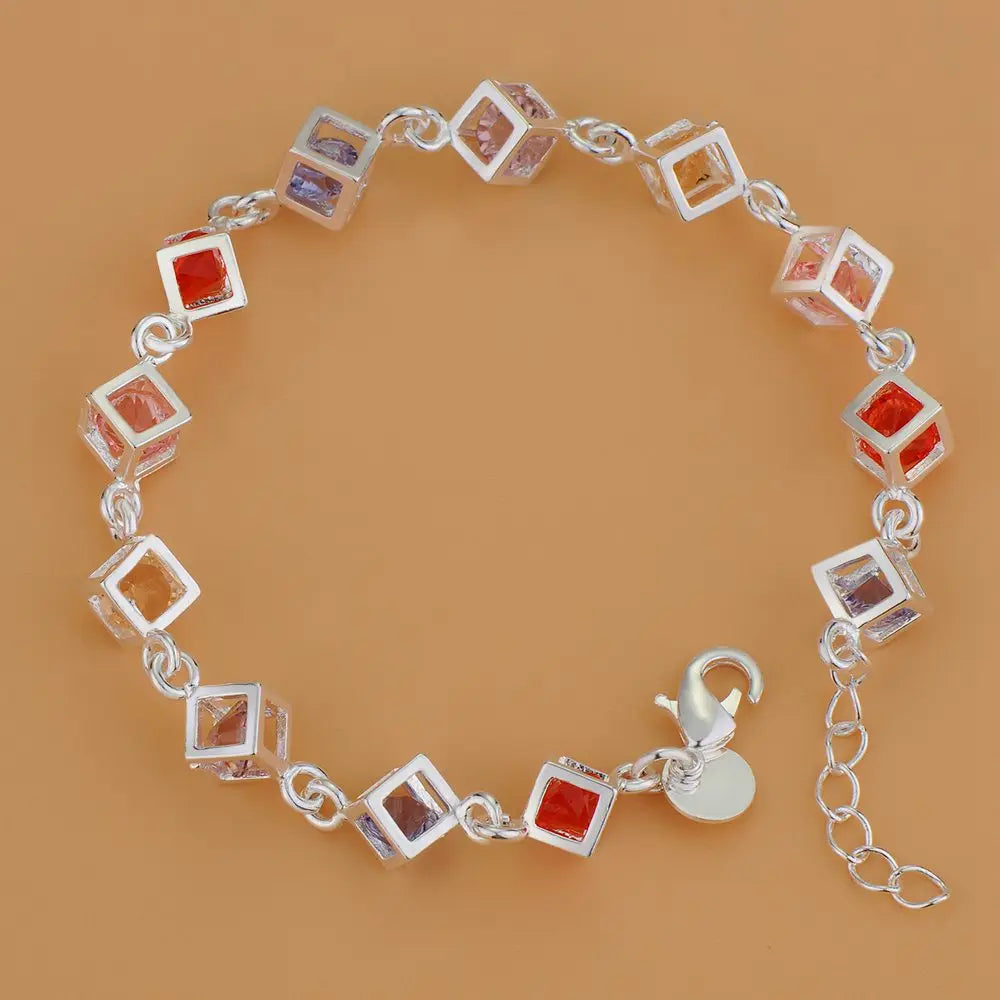 New 925 Sterling Silver Bracelet Bead High Quality Romance Chain For Women Fashion Engagement Party Wedding Jewelry Gift