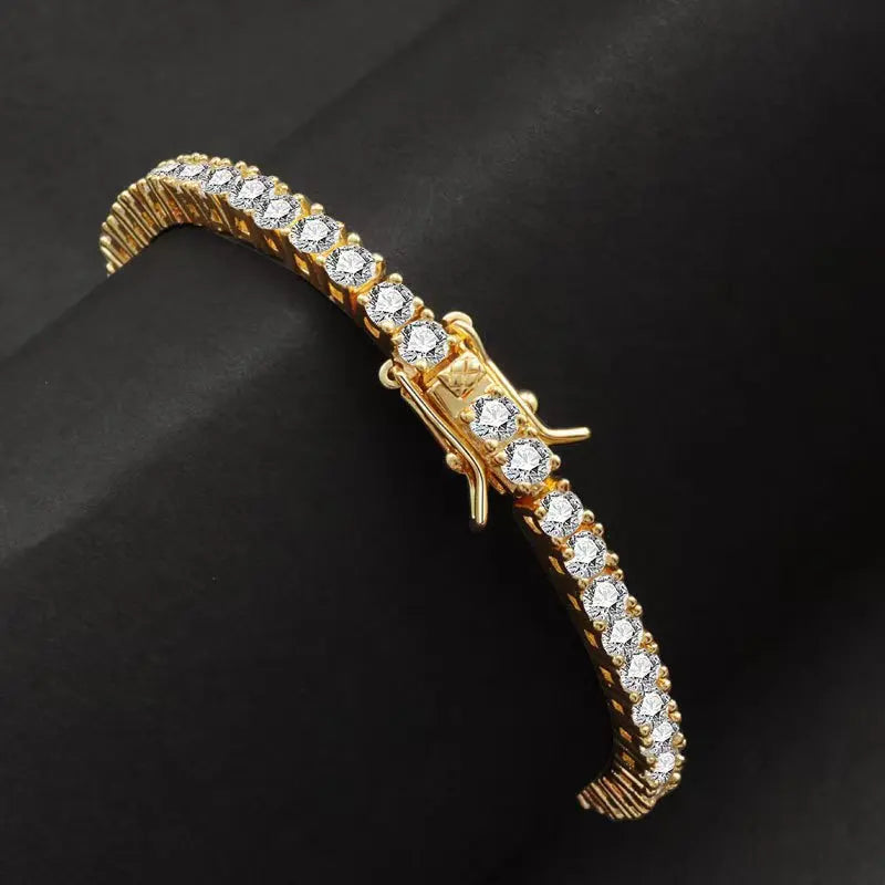 Simplified Design Tennis Bracelet Full Diamond