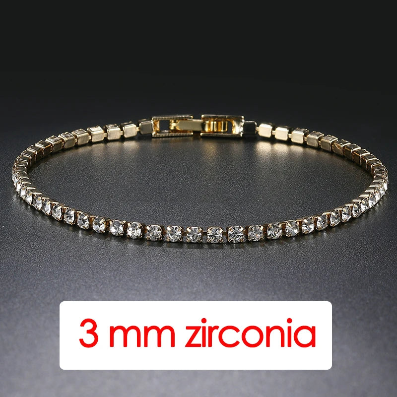 Luxury Crystal Tennis Bracelet Hip Hop