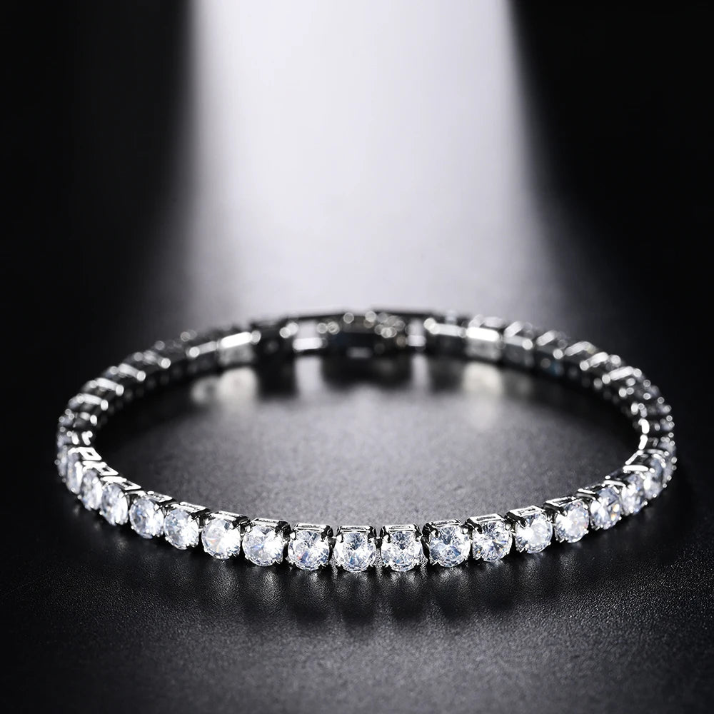4mm Micro-inlaid Zircon Tennis Bracelet