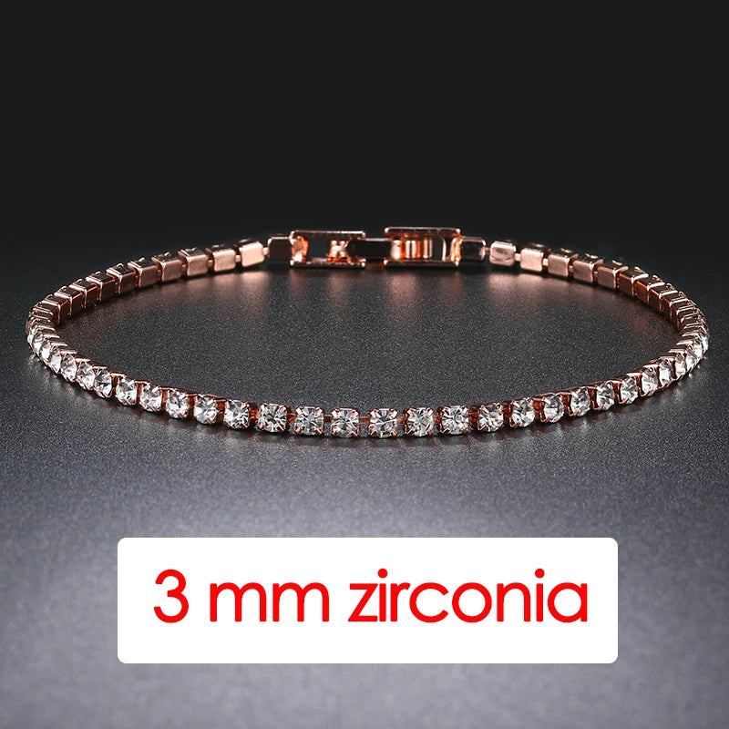 Luxury Crystal Tennis Bracelet Hip Hop