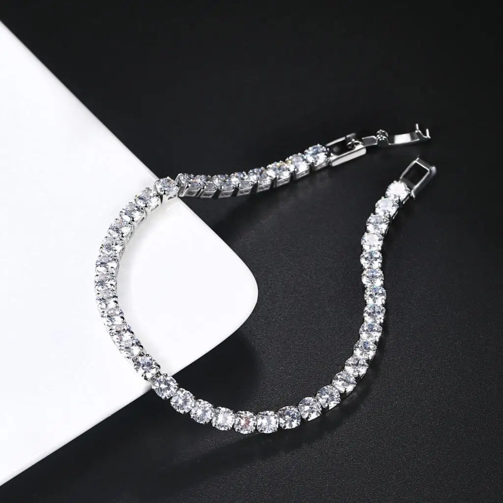 Luxury Crystal Tennis Bracelet Hip Hop