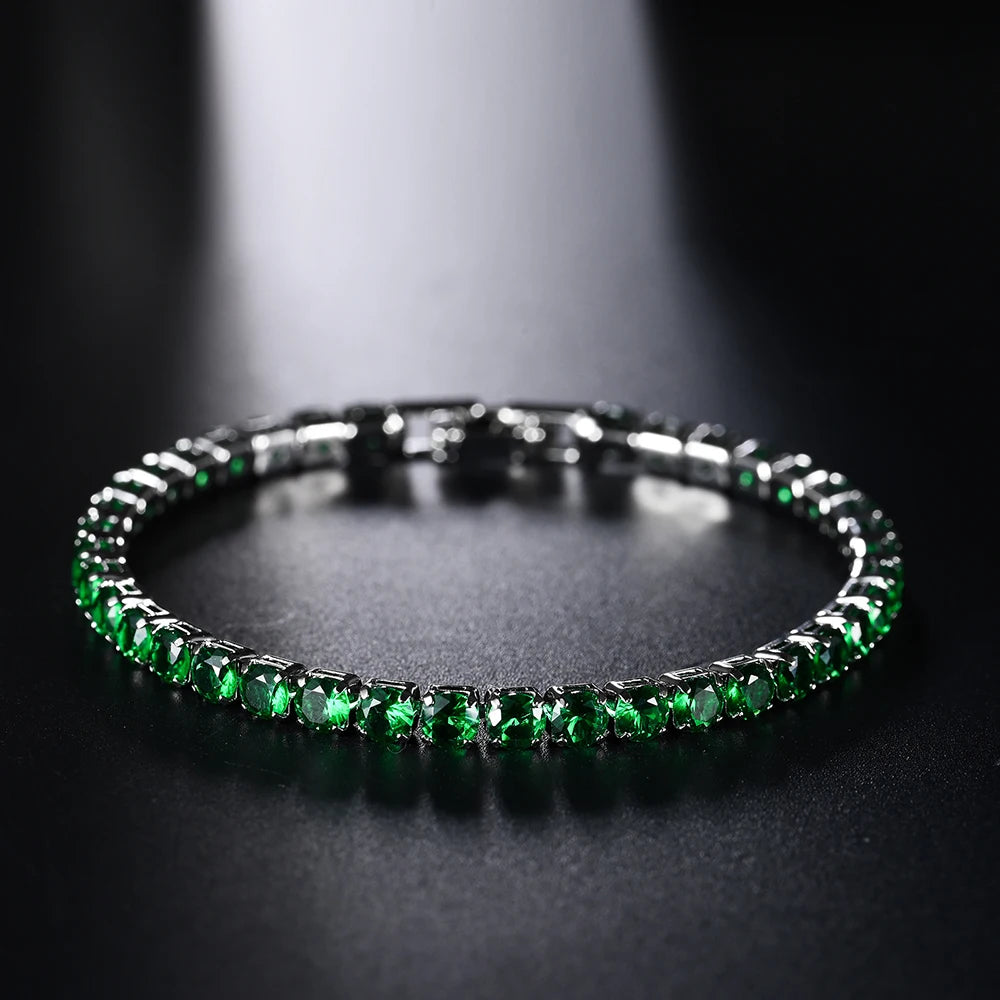 4mm Micro-inlaid Zircon Tennis Bracelet