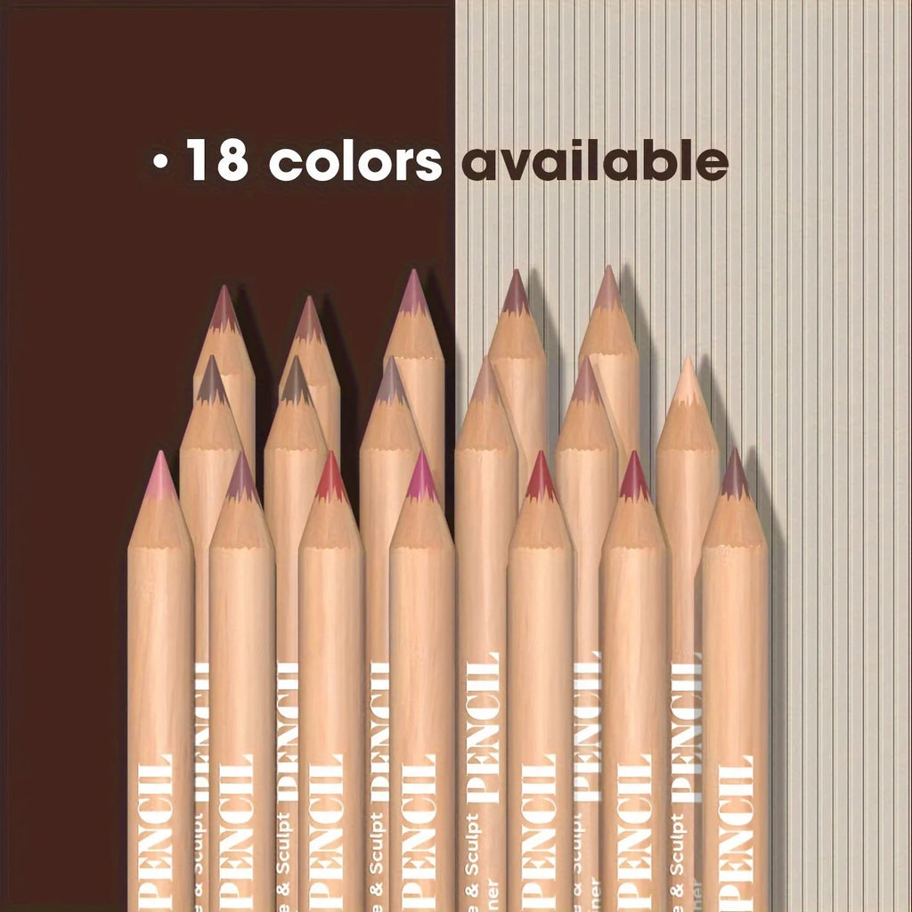 6pcs Velvet Matte Lip Liner Pencils