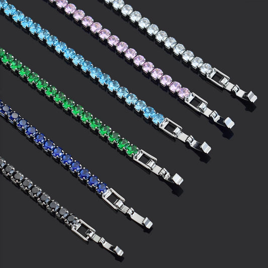 4mm Micro-inlaid Zircon Tennis Bracelet