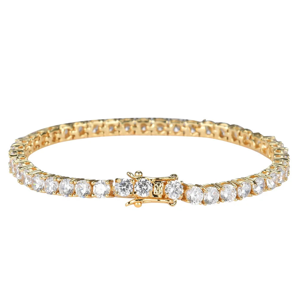 Simplified Design Tennis Bracelet Full Diamond