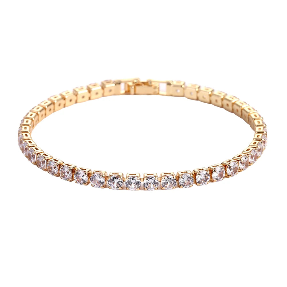 4mm Micro-inlaid Zircon Tennis Bracelet