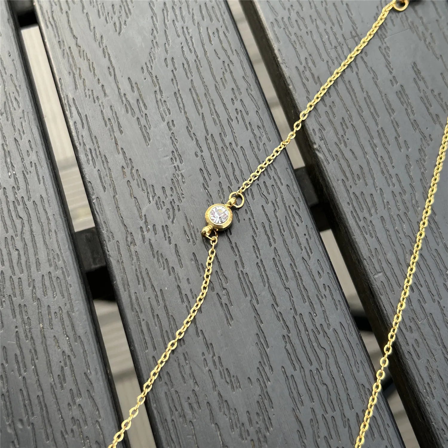 Stainless Steel Tassels Chain Long Crystal Belly Body Chain For Women Fashion Beach Sexy Body Jewelry