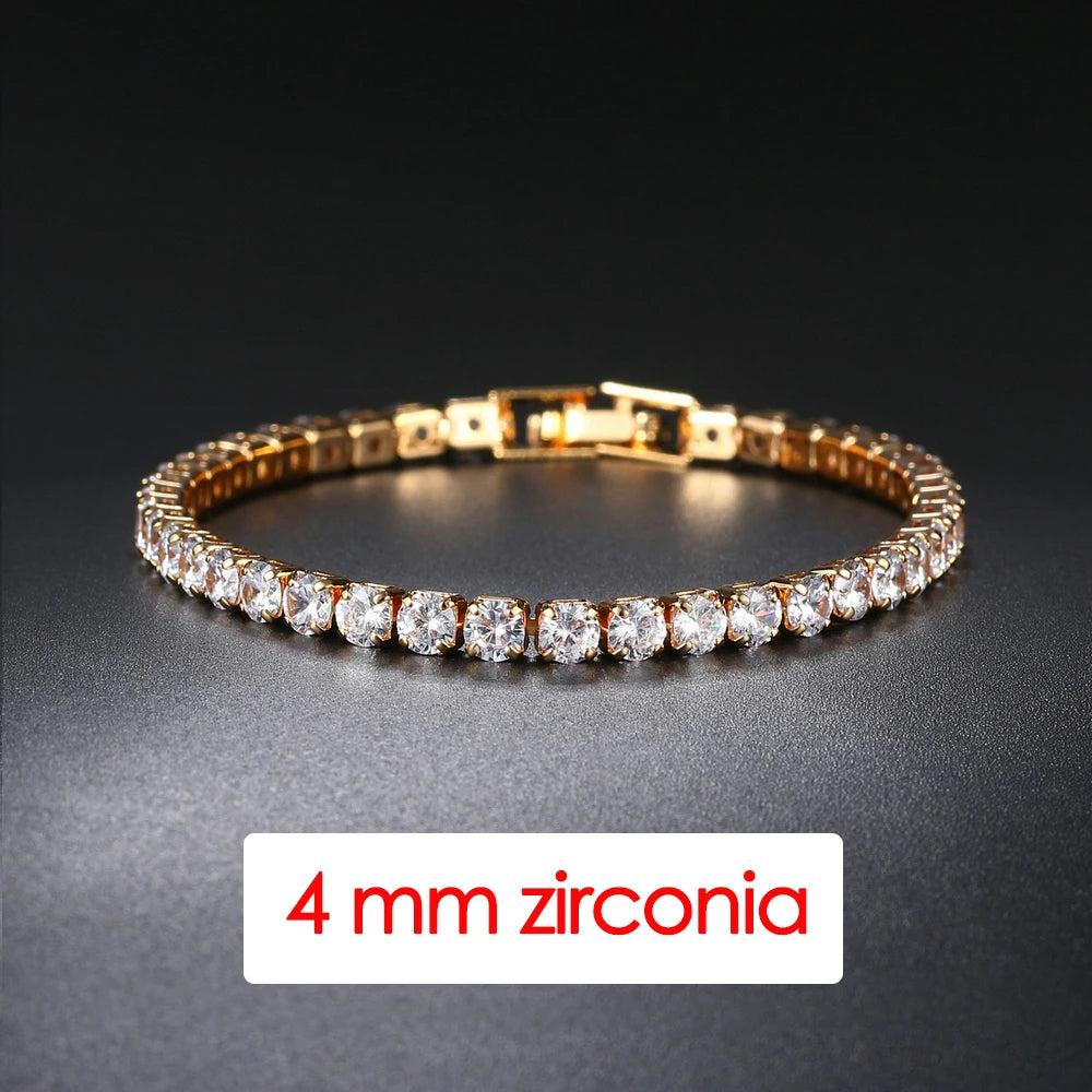 Luxury Crystal Tennis Bracelet Hip Hop